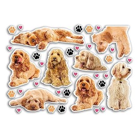 A5 Sticker Sheet Cockapoo Vinyl Stickers - Dogs Puppy Animals Pets Scrapbooking Travel Decoration Label Friend Girls Boys Aesthetic #80807