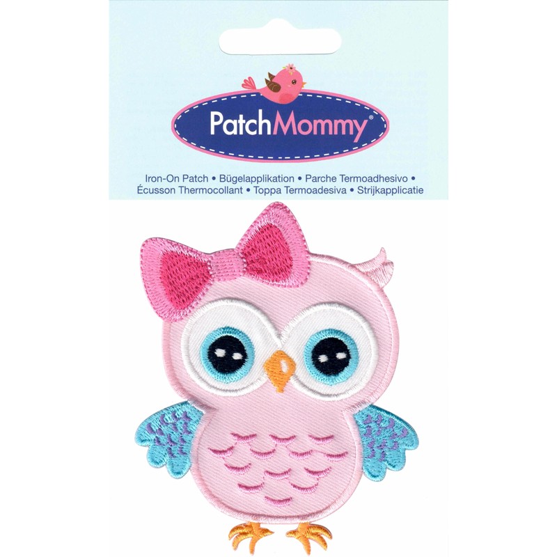 PatchMommy Owl Iron-On Patch for Kids, 3.5" x 3"