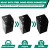 VoTwoofv Deck Railing Brackets Connectors 12Pcs,U-Shaped Concealed Brackets for 2"x4"(Actual:1.5"x3.5")
