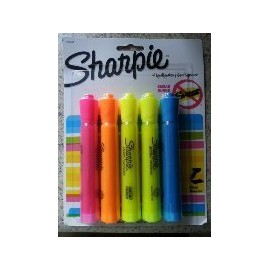 2 X Sharpie Highlighter - 5 Highlighter- 1 Package