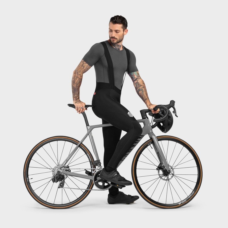 SIROKO - Long cycling bib shorts BX Envalira, black