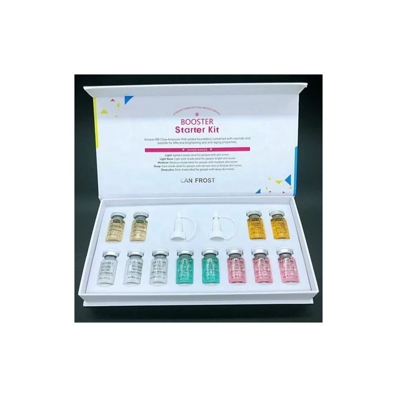 MesoWhite Bb Glow Booster Kit Con 12 Frascos 7ml Serums