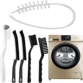 Washing Machine Cleaning Brush Kits,Front Load Washer Cleaner Tools Accessories-1 Pcs Drum Laundry Cleaner Brush and 5 Pcs Crevice Cleaning Brush for Tight Spaces and Washer Rubber Seal