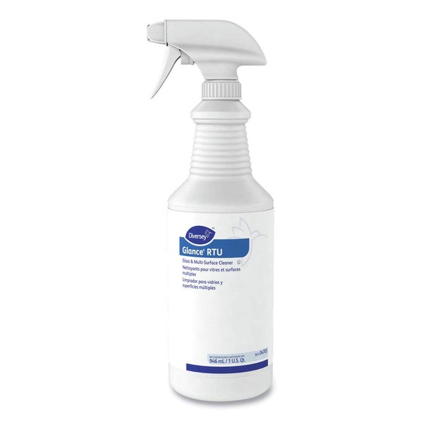 Diversey Care 04705. Glance RTU 32 oz. Spray Bottle Glass and Multi-Surface Cleaner (12/Carton)