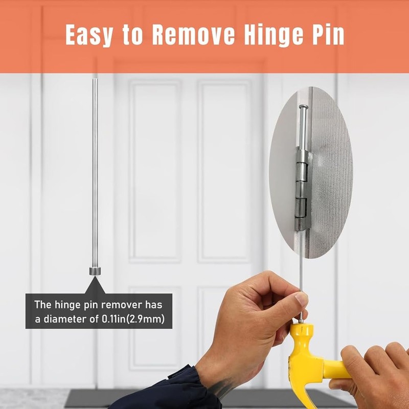 Sknrlko Door Hinge Adjuster with Pin Extraction, Suitable for 7mm-13mm