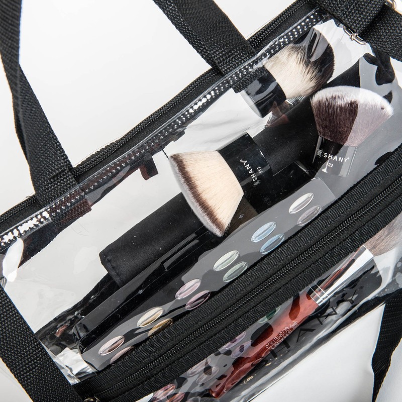 SHANY Clear Travel Makeup Bag - Cosmetics Organizer - SHANY