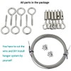 DGOL Picture Hanging Wire System, Could DIY 6 Pairs Screw