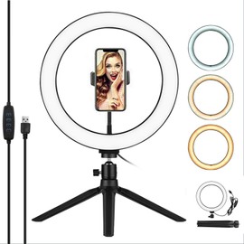 KIQ Premium 12" (RGB) Ring Light with Stand and Phone Holder, Selfie Ring Light Tripod with Remote for Makeup/Live Stream/TIK Tok/Photography, Ring Lights Compatible with Most Smartphones
