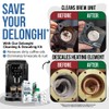 Delonghi Compatible Descaling Solution & 10 Cleaning Tablets. 200ml Descaler.