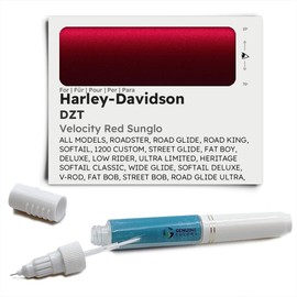 Genuine Colors Velocity Red Sunglo DZT Paint Pen for Harley-Davidson Red All Models, Roadster, Road Glide, Road King, Softail, 1200 Custom, Street Glide, Fat Boy, Deluxe, Low Rider, Ultra Limited, Her