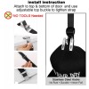 TIKA 20-Hat Baseball Cap Rack Storage Organizer - Hanger System