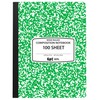 EPI Wide Ruled Marble Composition Notebook, Green, 100 Sheet, 4-Pack