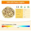 Gresonic gresonic100/200/300/400LED Fairy Lights,8 Modes Timer for Bedroom Plug in,Warm
