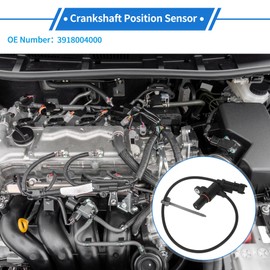 VekAuto 1 Stk. Kurbelwellenpositionssensor für KIA Picanto 1.0 2011-2017 Robustes Metall Kunststoff Schwarz Motor Kurbel CKP Sensor