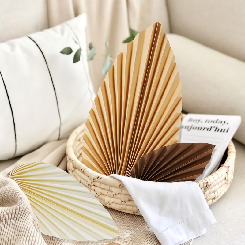 Easy Joy Autumn Decorations, Paper Leaves Decoration, Hanging Paper Fan