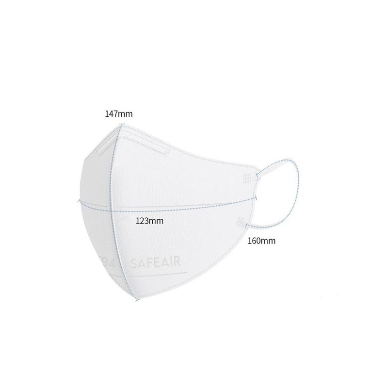 SAFEAIR Plus Toneup Mask KF94 40ea, Color:Daily black