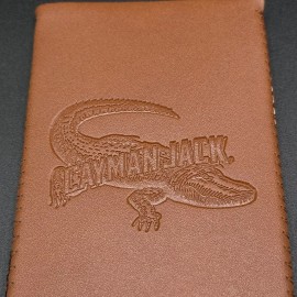 Cayman Jack Faux Leather Glass Bottle Koozie Alligator Beer Margaritas Malt Brow