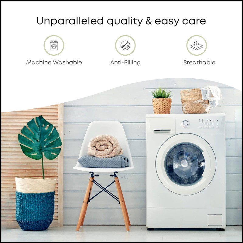 LINENWALAS 100% Organic Bamboo Small Double Core Bedding Set for