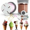 2-Pack Pints-and-Lids-Replacement-for-Ninja-creami-NC701 Ice Cream & Soft Serve Makers, BPA-Free Ice-cream