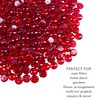 Galashield Flat Glass Marbles for Vases Red Glass Gems Beads