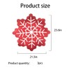 HADCKJA Red Snow Balloons Christmas Balloons Snow Foil Balloons for