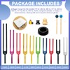TENFLY Solfeggio Tuning Fork Set - 10 Tuning Forks for