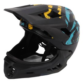 FF Children Balance Bicycle Helmet Detachable Full Face Covered Kids Safety Bicycle HelmetBlack