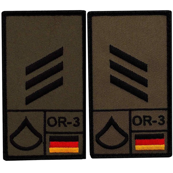Café Viereck ® Hauptgefreiter Bundeswehr Rank Patch with Rank -