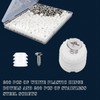 WTTUOAM 200 Pcs Plastic Hinge Dowel Inserts with Screws 8.1mm