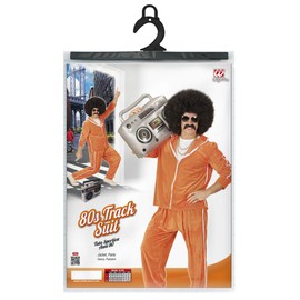 Widmann - Kostüm 80er Jahre Trainingsanzug, Jacke und Hose, Assi Anzug, Proll Anzug, Retro Style, Bad Taste Party, 80ties, Karneval