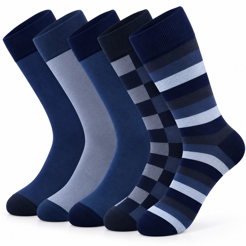 Men’s Dress Socks for Business & Daily Wear – 5-Pair