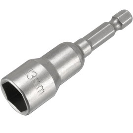 Fixinus 13 mm Magnetic Socket Wrench Set, 1/4 Inch Hex Drill Socket Bit Adapter Metric Hexagon Socket for Drill or Cordless Screwdriver, 1 Piece