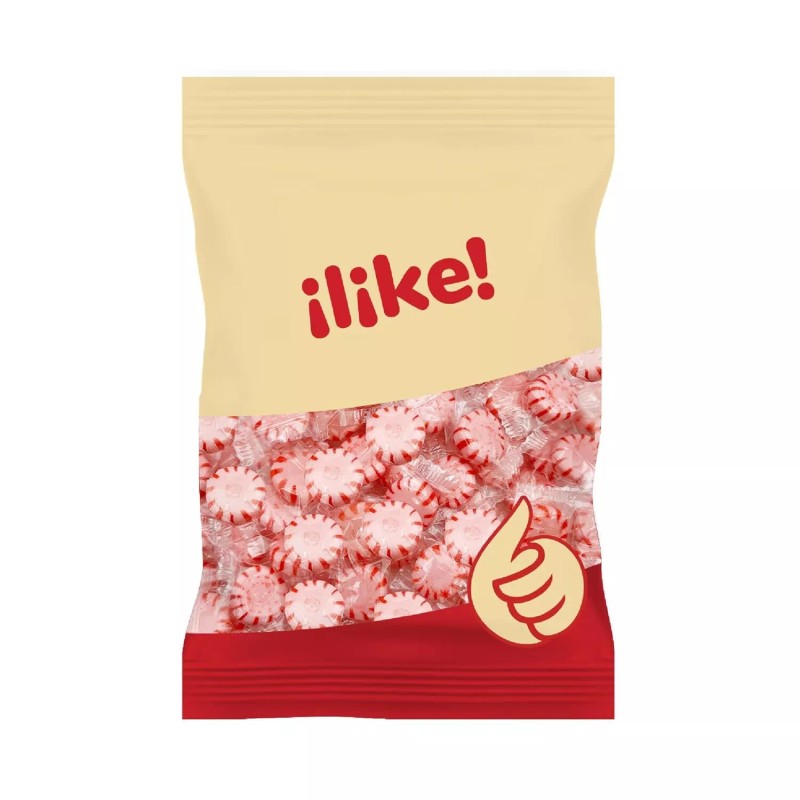 iLike! Cinnamon Starlight Mints Hard Candy, Individually Wrapped, 24-Ounce Pack