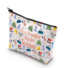 TSOTMO Tennis Lover Gift It's a Beautiful Day for Tennis Tennis Player Gift Tennis Gift for Women Sport Lover Gift (for Tennis Bag CA)