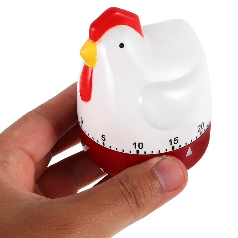 BESTonZON Kitchen Timer Cartoon Chicken Shape, Mechanical Kitchen Timer, 60