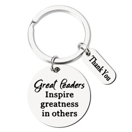Leader Boss Mentor Appreciation Gifts - Keychain for Coworkers, Women, Men, Colleague, Supervisor - Retirement, Birthday, Xmas Gifts for Coaches, Teacher, Employees