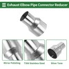 X AUTOHAUX 2.5"OD to 3.5"OD Mandrel Exhaust Bend Elbow Concentric