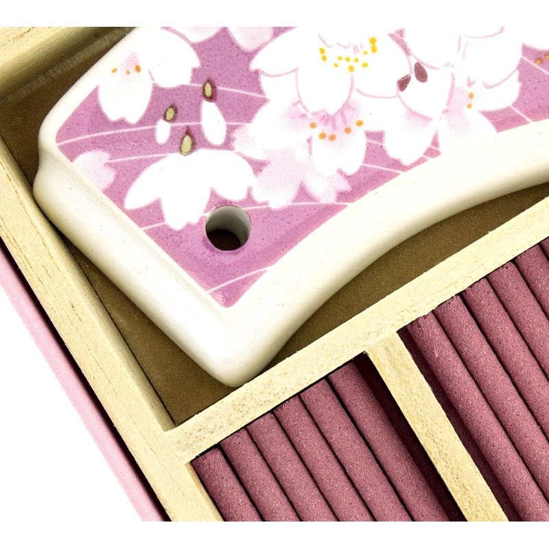 Chiyo Uno Happy Scent, 36 Sticks, Cherry Blossom Incense Stand