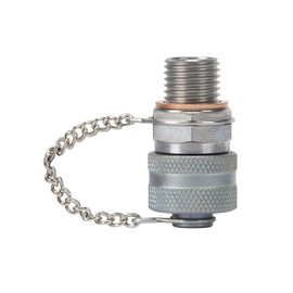 Stahlbus Oil Drain Plug Valve M16x1.5x12mm Steel with Retainer Cap - CLEAN, EASY, NO TOOL Oil Change - Includes Oil Drain Plug, Washer, Retainer Cap, Connector, Silicone Hose