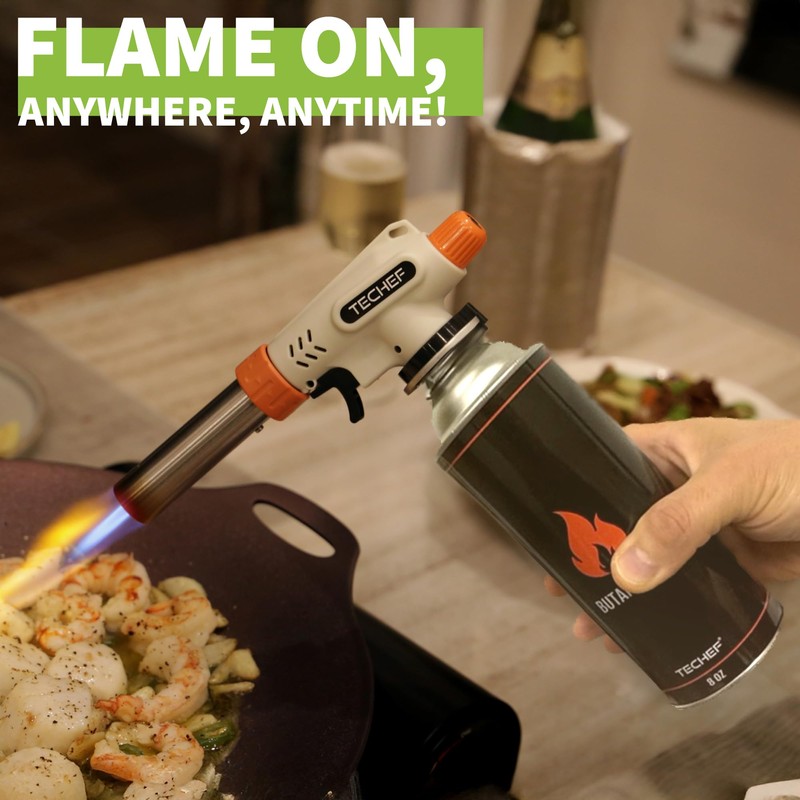COOKKING 8oz Butane Fuel Canisters Cylinders with Dual Safety System
