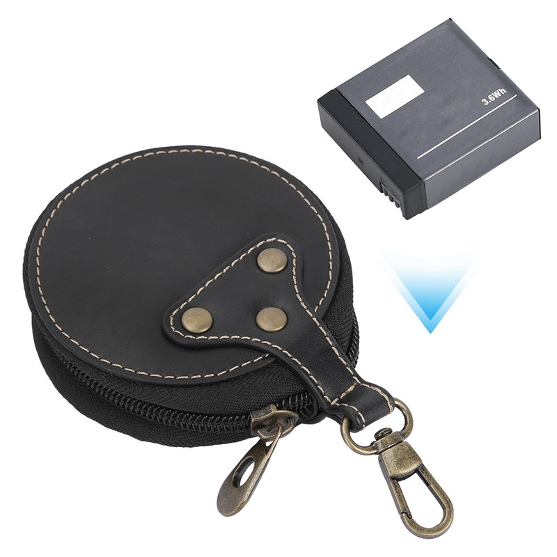 Portable Simple Fashionable PU Leather Camera Battery Case Protective Cover
