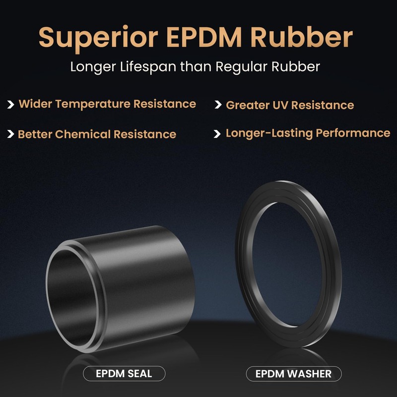 QILIPSU 50pcs M16L Long Thread Cable Gland Waterproof IP68 Nylon