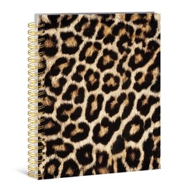 Lacama Leopard Print Notebook Journal, Trendy Leopard Print Gifts for Women, Vintage Cheetah Print Spiral Notebook, Notebooks for Office and School Supplies 5.5x8.3