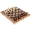 3 in 1 MultiFunctional Folding Wooden Chess Checkers Board Game