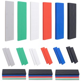 120 PCS Plastic Flat Shims Assorted Size Structural Tile Shims for Leveling, Six Sizes (3/64, 5/64, 1/8, 5/32, 13/64, 15/64 Inch), Grey, Green, White, Red, Blue and Black