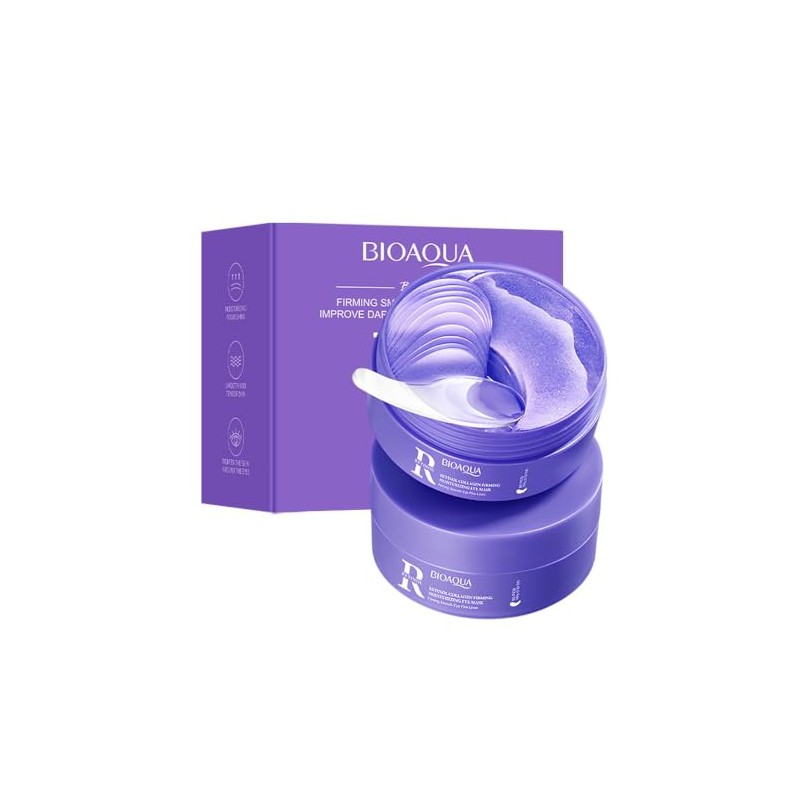 BIOAQUA 80 Parches para Ojos con Retinol y Colágeno, Reduce