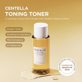 SKIN1004 Centella Toning Toner 13.52 fl.oz 400ml Korean face toner containing Madagascar Asiatica & Hyaluronic Acid for moisturizing, soothing and PHA exfoliating skin care / 스킨1004 센텔라 토닝 토너 13.52 fl.oz 400ml 마다가스카르 아시아티카 & 히알루론산이 함유된 코리안 페이스 토너로 보습 진정 및 PHA 각질 제거제 스킨케어
