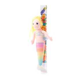 The Petting Zoo Mermaid Stuffed Animal Plushie Slap Bracelet, Gifts for Kids, CandyPalz, ZOOLOGEE Mermaid Plush Toy
