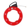 30M Fiberglass Fish Tape Reel Puller Conductive Electrical Cable Puller