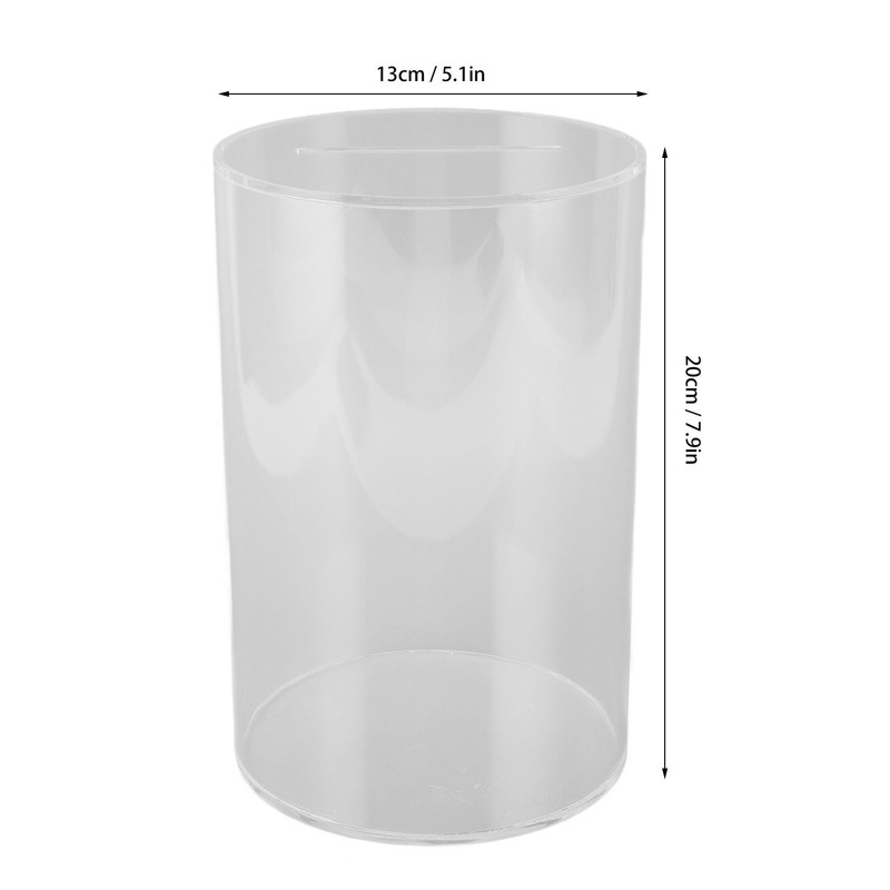 Clear Money Bank Large Capacity Drop Resistant Transparent Ballot Tip